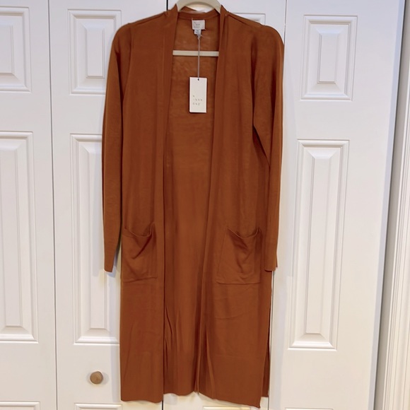 Rust Orange Brown Cardigan Xs 